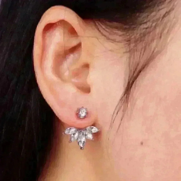 Jewelry - Lotus Flower Earrings Crystal